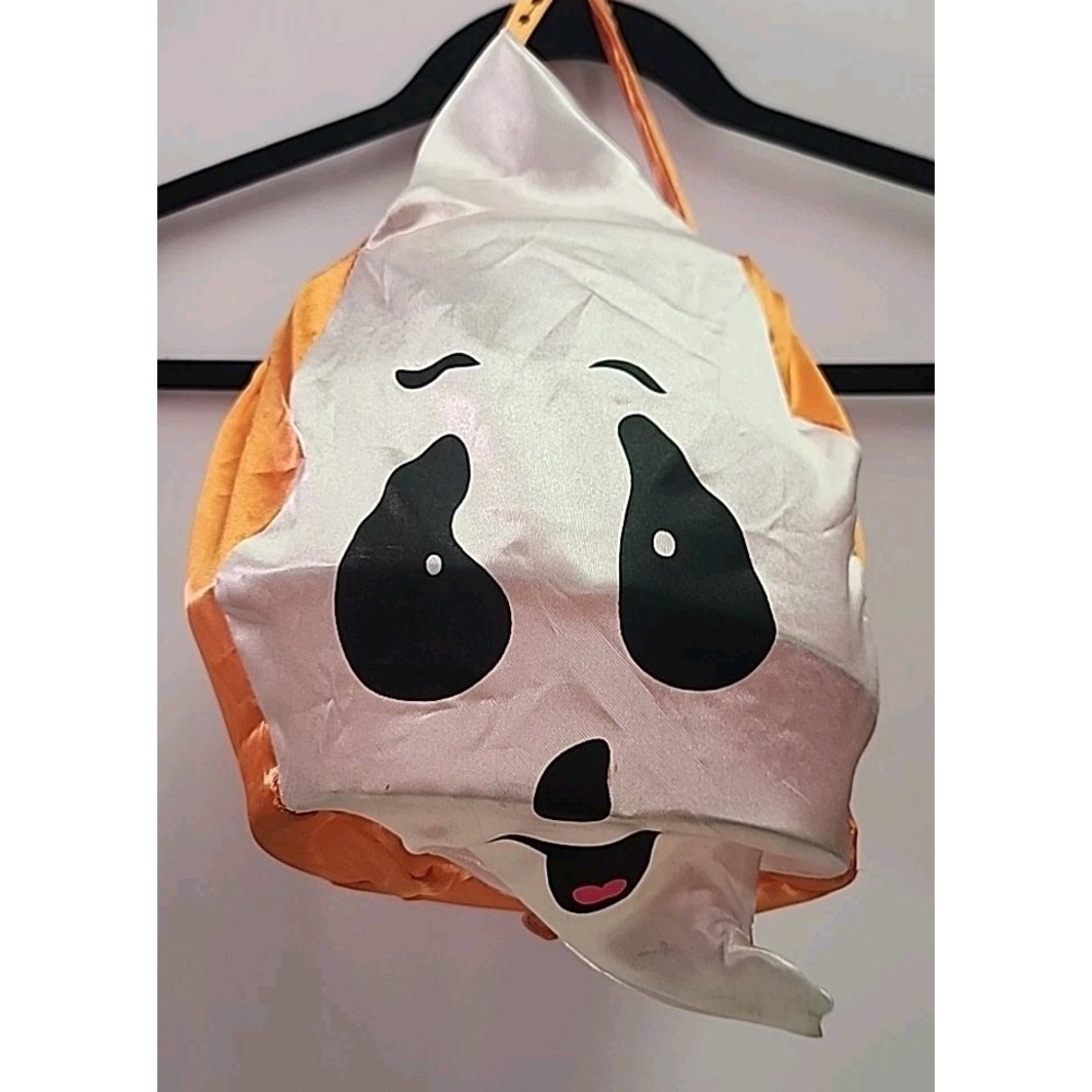 Vintage Ghost Face Trick Or Treat Bag Rare Halloween 90's Cosplay Costume Fun